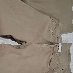 High-Rise Women's Jeans in Beige